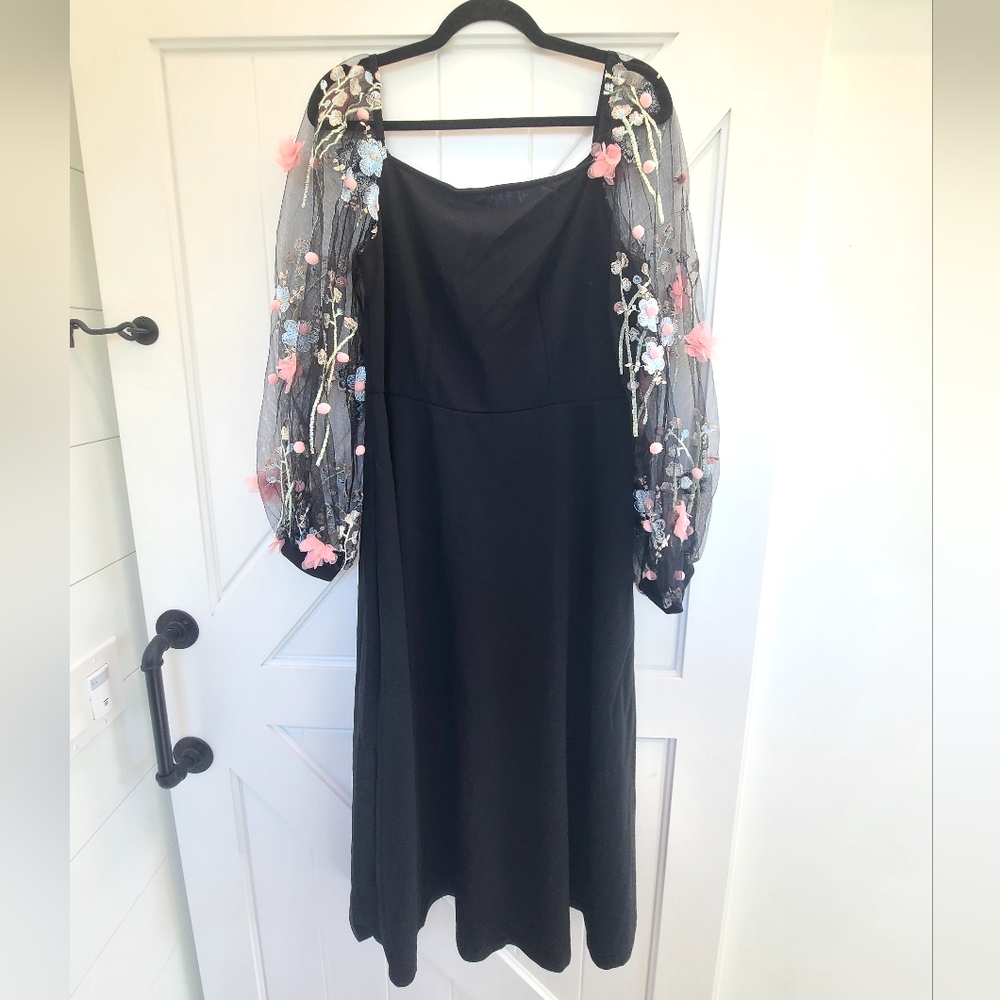 Shein black dress